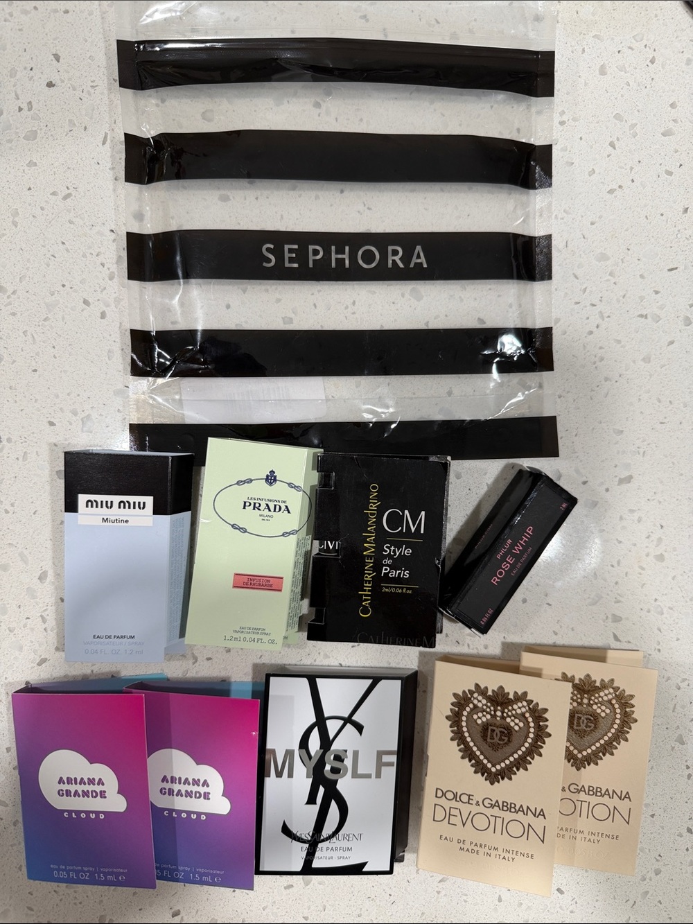 Sephora perfume sample set (9)